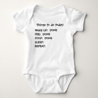 Things to do today: baby bodysuit