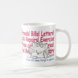 THINGS TO IGNORE COFFEE MUG