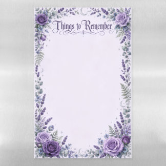 Things to Remember Moonlit Botanical Magnetic Dry Erase Sheet