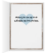 Things To Tell Your Kids card - On Your Side (Inside (Right))