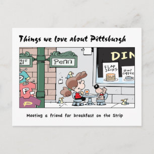 Things We Love About Pittsburgh - The breakfasts! Postcard