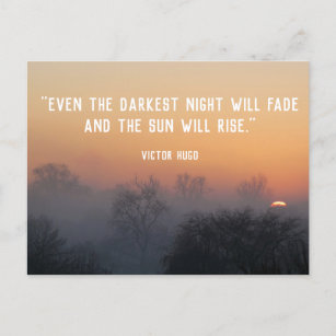Things will get better customizable text - sunrise postcard