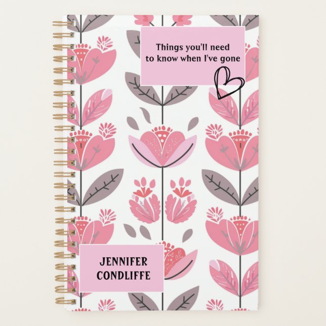Things You'll Need to Know When I've Gone Scandi  Planner (Front)