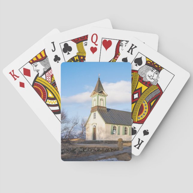 Thingvellir National Park in Iceland Poker Cards (Back)
