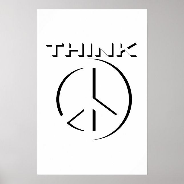 "THINK" 24x36 Poster (Peace) (Front)