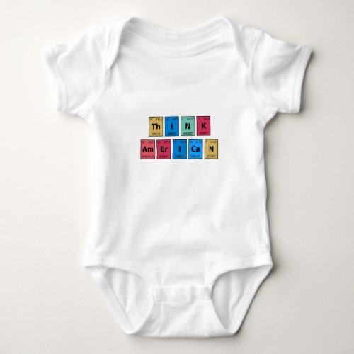 Think American Periodic Table Baby Bodysuit