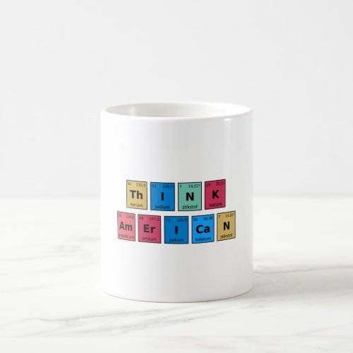 Think American Periodic Table Coffee Mug
