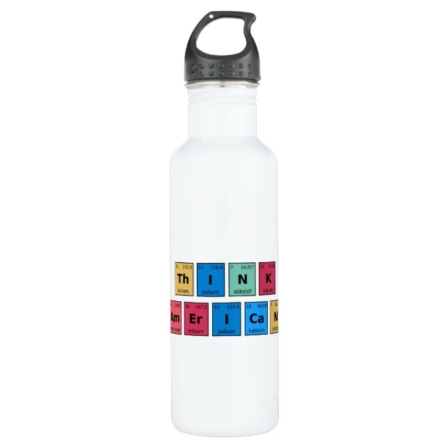 Think American Periodic Table Stainless Steel Water Bottle (Front)