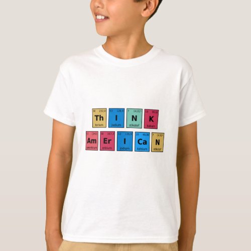 Think American Periodic Table T_Shirt