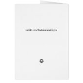 "Think" Art Print Card (Back)