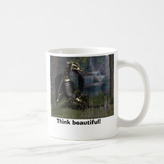 Think beautiful! coffee mug