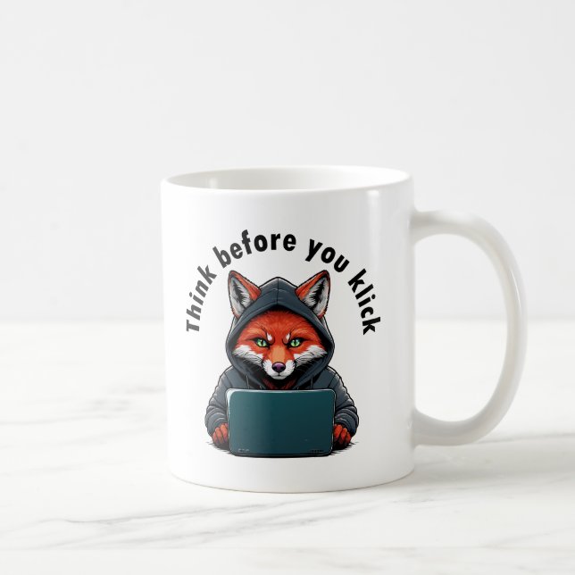 Think before you click - Cyber Security Coffee Mug (Right)