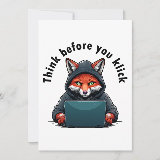 Think before you click - Cyber Security Invitation (Front)