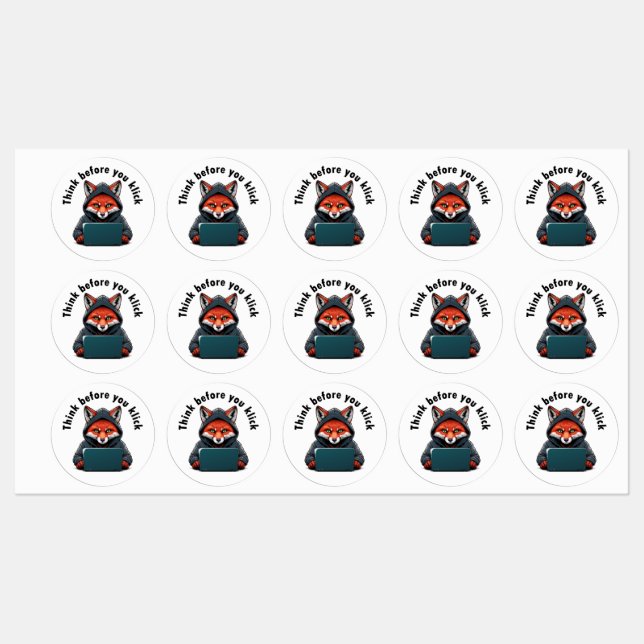 Think before you click - Cyber Security Labels (Sheet)