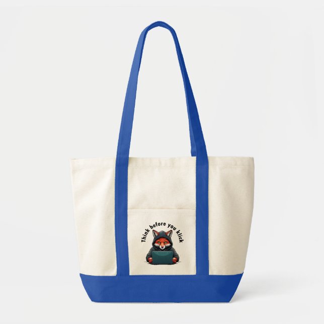 Think before you click - Cyber Security Tote Bag (Front)