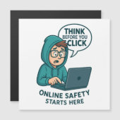 Think Before You Click - Online Safety Awareness (Front/Back)
