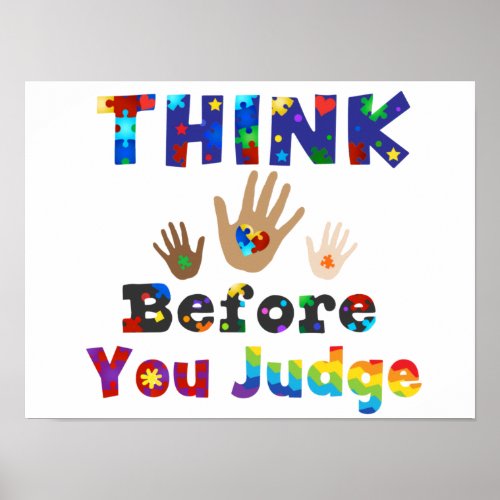 THINK Before You Judge Poster