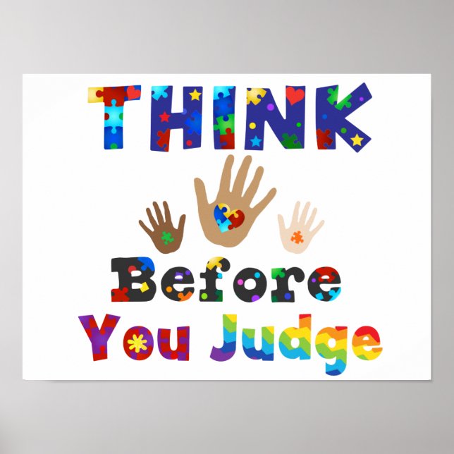 THINK Before You Judge Poster (Front)