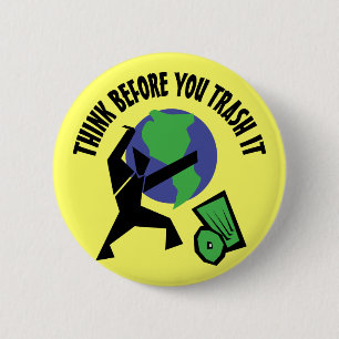 Think Before You Trash It Button