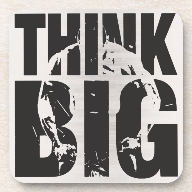 Think Big - Bodybuilding Motivation Coaster (Front)