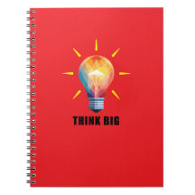 Think Big Design Spiral Photo Notebook