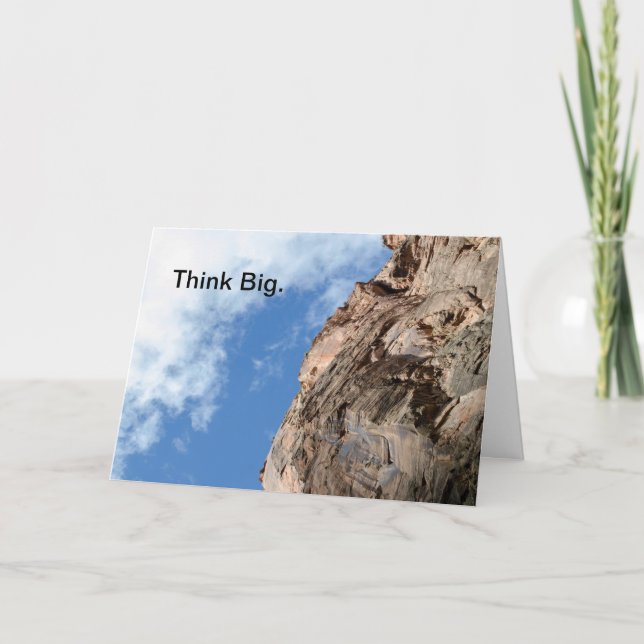 Think Big Greeting Card (Front)