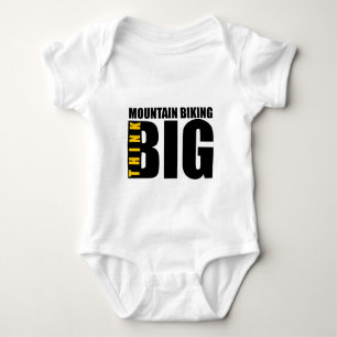THINK BIG MOUNTAIN-BIKING SPORTS DESIGNS BABY BODYSUIT