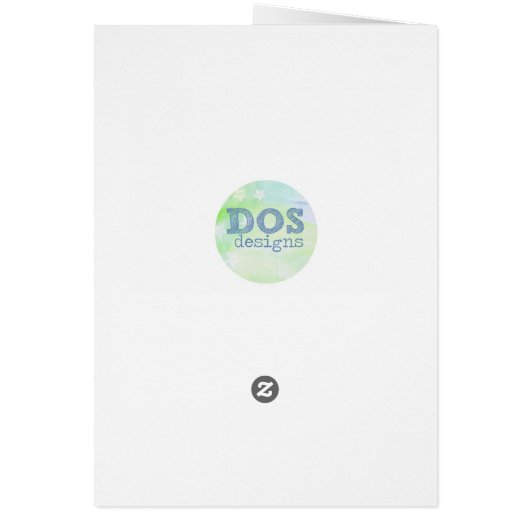 Think Big Photo card. (Back)