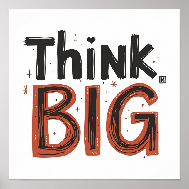 Think big quote poster (Front)