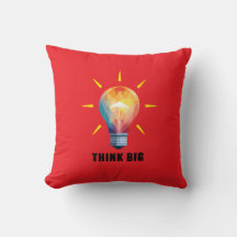 Think Big Throw Pillow
