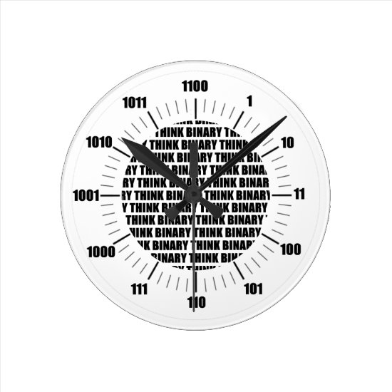 Think Binary Clock (Geek Humor)