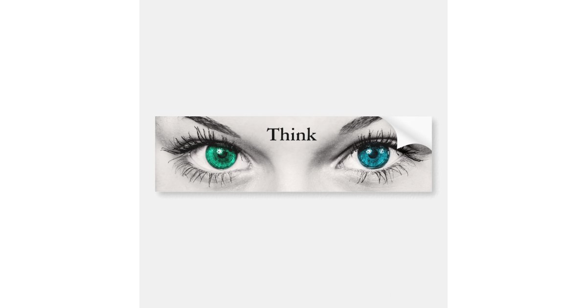 Think - Bumper Sticker | Zazzle