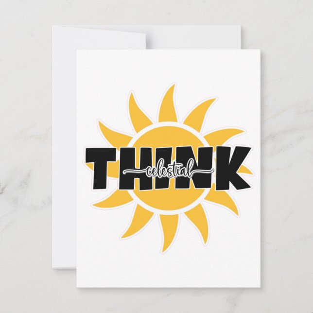 Think Celestial Card (Front)
