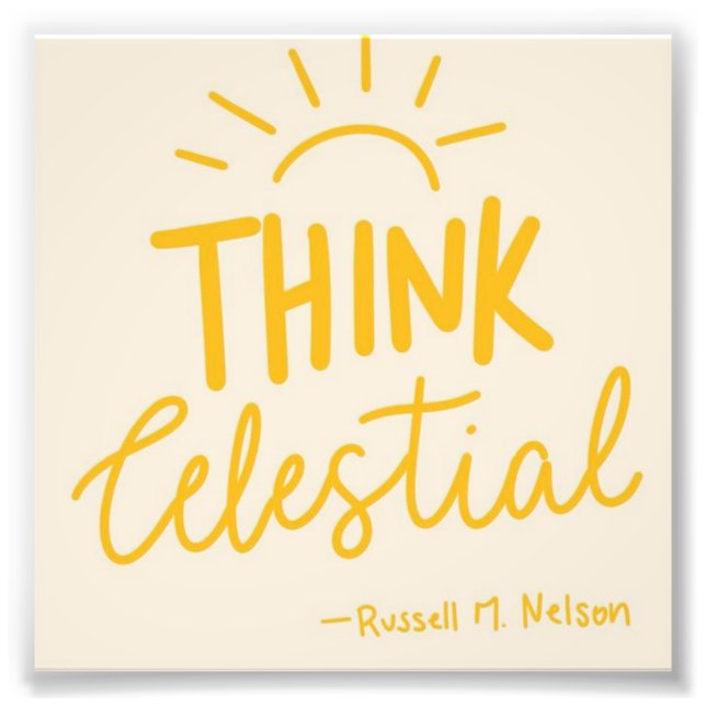 Think Celestial Photo Print (Front)