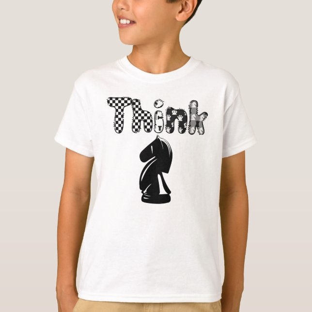 Think Chess Chess Lovers T-Shirt (Front)