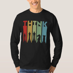Think Chess Player Vintage Chess Club Chess Master T-Shirt