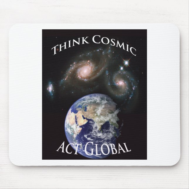 think cosmic act global mouse pad (Front)