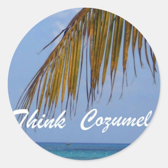 Think Cozumel! Classic Round Sticker