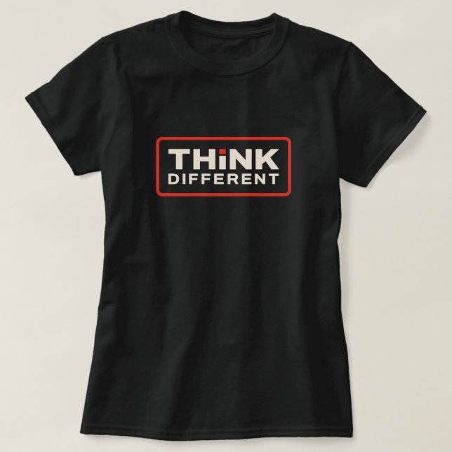 Think Different, Motivational quotes t-shirts (Design Front)