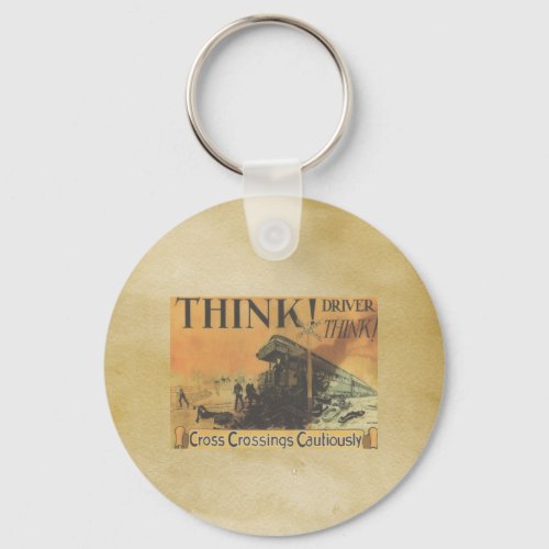 Think driver think     keychain