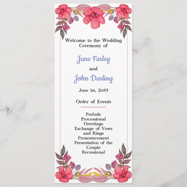 Think Dusty Pinks Program Design (Front)