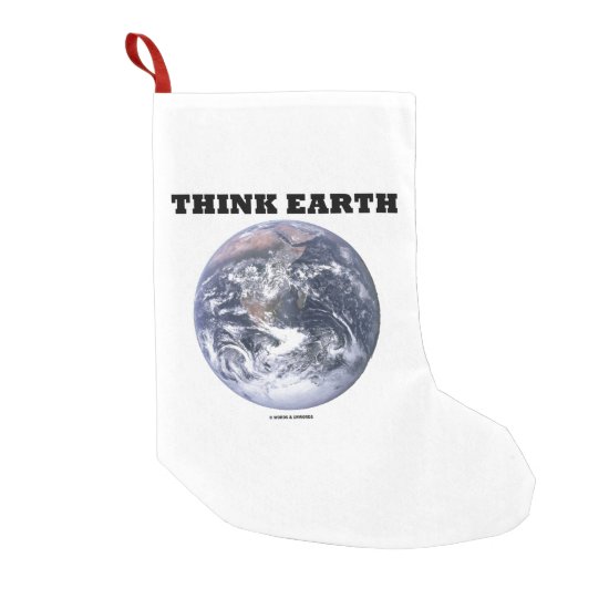 Think Earth Blue Marble Earth Environmental Advice Small Christmas Stocking