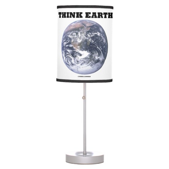 Think Earth Blue Marble Earth Environmental Advice Table Lamp