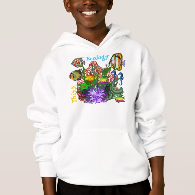 Think Ecology Seaquarium Ocean Life Hoodie (Front)