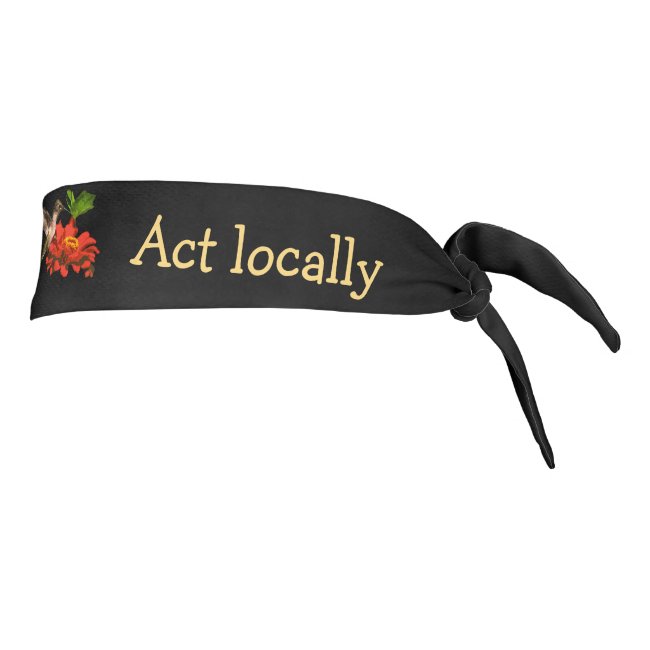 Think Globally Act Locally Hummingbird Headband
