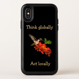 Think Globally Act Locally OtterBox iPhone X Case