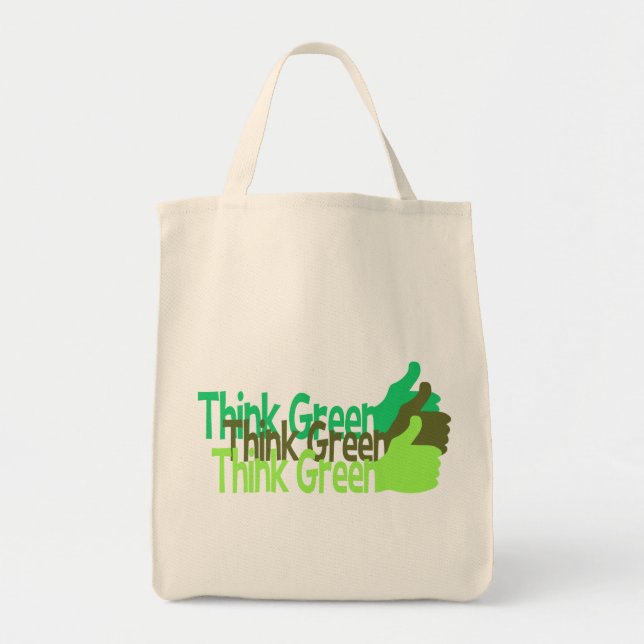 Think Green bag - choose style & color (Front)
