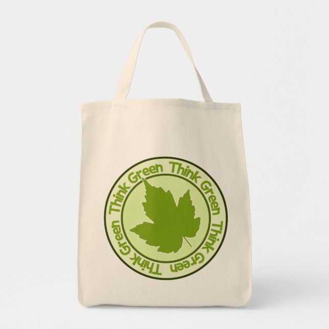 Think Green bag - choose style & color (Front)