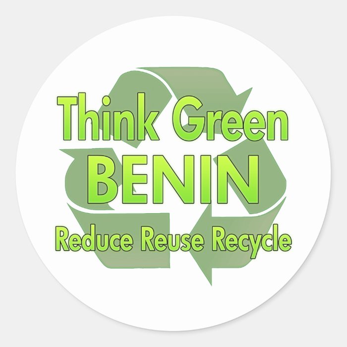 Think Green Benin Sticker