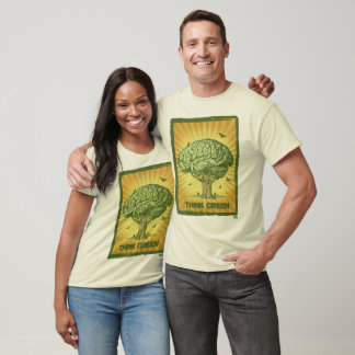 Think Green Brain Tree T-Shirt